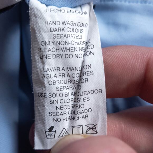 Bar III Women’s Blue One Piece Swimsuit Y2K Crochet Trim Size Large - Picture 8 of 9